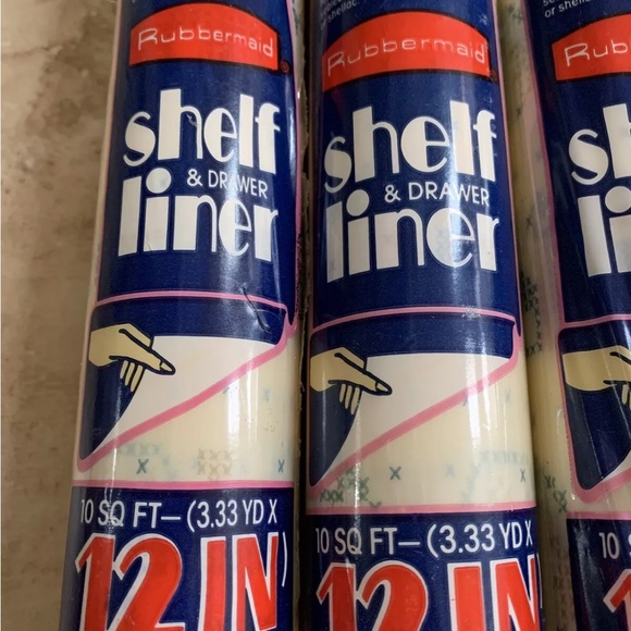 3 Rolls Vintage 1990 Rubbermaid Shelf Drawer Liner Country Stitch Retro - Picture 2 of 6